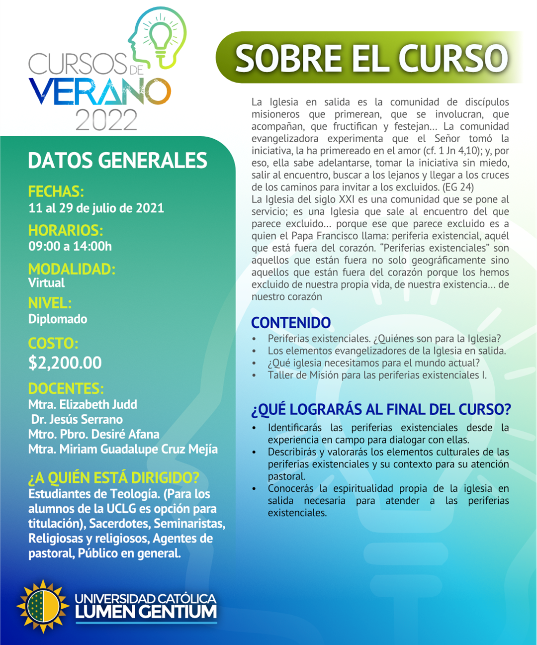 Universidad Católica Lumen Gentium Universidad Católica Lumen Gentium